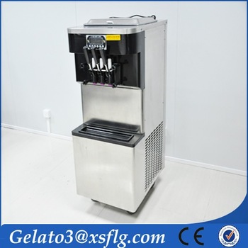 stainless steel vending ice cream machine with bill acceptor