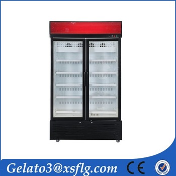 glass door fridge deep freezer for meat
