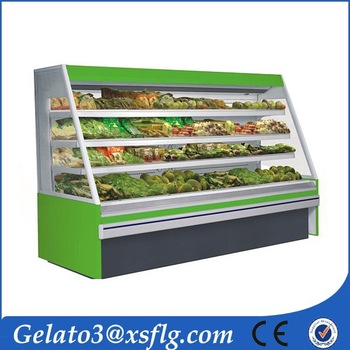 Commercial freezer china supermarket display supplier for fruit