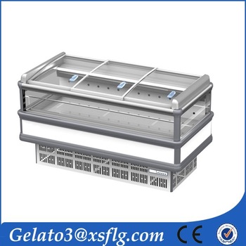 Supermarket used refrigerator open display case