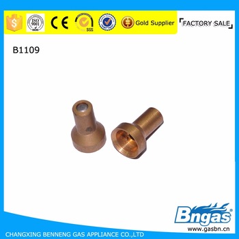 B1109 parts of gas heater parts gas pilot nozzle brass nozzle