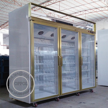 OP-A308 Large Capacity Supermarket Beverage Storage Display Cooler Freezer