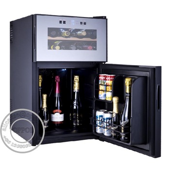 OP-H018 Mini Beverage Wine Cooler Fridge ,Double Zones Wine Cooler