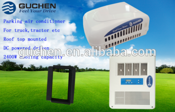 Crane cab air conditioner with electric compressor and big cooling capacity