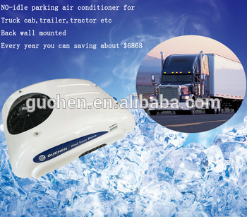 DC powered truck cab air conditioner with 2000w cooling capacity