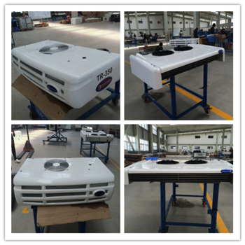 Slim evaporator truck refrigeration unit