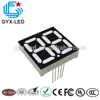 air type yellow green color 2 digits segment LED display
