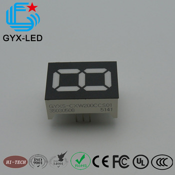 Good quality digit led display 7 segment with yellow emitting color and Anode type