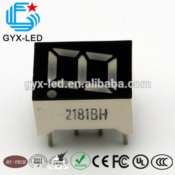 65 45mm green color single digit 7 segment display 2 inch