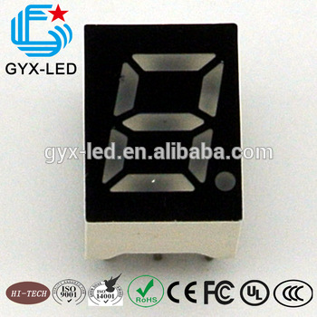 19 12 6mm White color single digit 7 segment display 0 56 inch