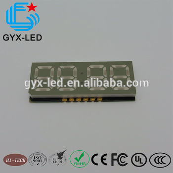 GYXLED seven segment <font color='red'>led</font> <font color='red'>clock</font> <font color='red'>display</font> four digit <font color='red'>display</font> with factory guarantee time