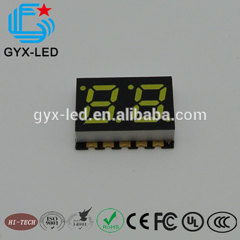 SMD type segment LED display module 7 segment 2 digit display ROHS air type