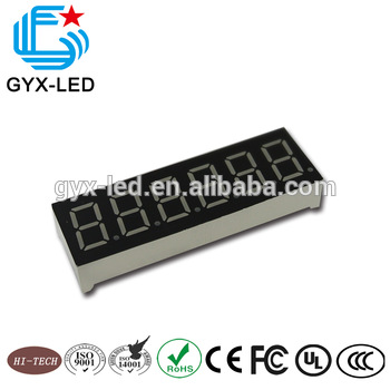 Hot sale 0 56 inch 7 segment <font color='red'>6</font> <font color='red'>digits</font> led display