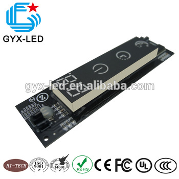 Easy mounting SMD LED display yellow emitting color FND in common Cathode