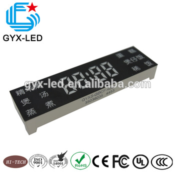 Red color common anode customized numeric display for home appliance