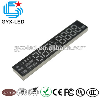 Customized 7 digit white digital led display panel for home appliance