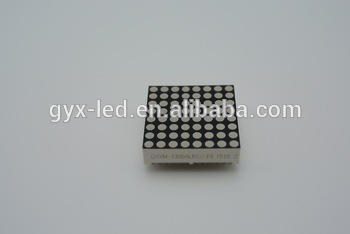 Tri color black face P4 8 8 dot 32mm LED dot matrix display RoHS and REACH Compliant