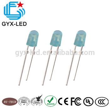 wholesale blue diffused lens blue emitting color 3mm oval type 346 DIP LED