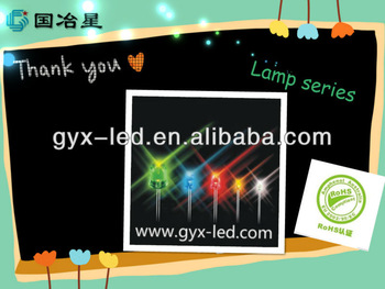Y Green color 4mm round type lamp led DIP Through Hole LED