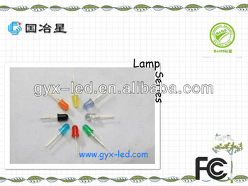 Yellow Green color 140mcd 5mm round type lamp led DIP LED RoHS and REACH Compliant