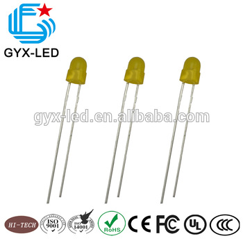 China LED manufacturer yellow green 5mm throuhg hole package LED