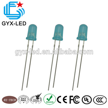 ROHS approved round head 3 2v blue 5mm rgb led