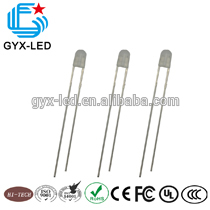 gyxled 3mm through hole white led lamp