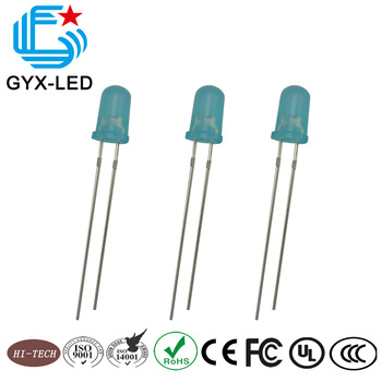 Wholesale High quality 5 85mm round type THL LED DIP Blue diffused lens Blue emitting color
