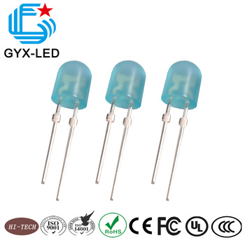 Wholesale High quality 5mm oval type 546 DIP LED Blue diffused lens Blue emitting color