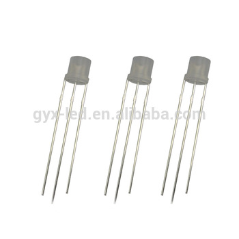 5mm led white flat shape dip led diode 3V
