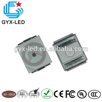 Diffused lens 120 degrees 100 600mcd 2 0 3 2v 3528 RGB led smd