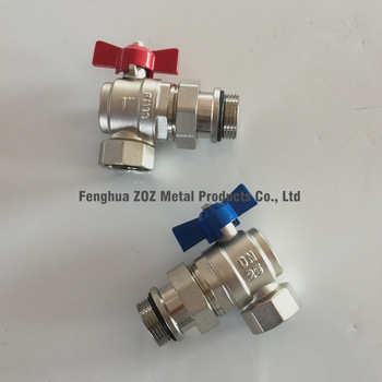 NPT Angle Ball Valve For PEX Radiant Floor Heating