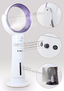 LIANGSHIFU Energy saving Remote Control Floor Cooling Fan Water spray fan 5A