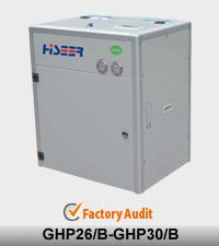 Water-water geothermal energy electric heat pumps efficiency