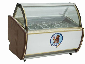 italian gelato freezer ice cream showcase