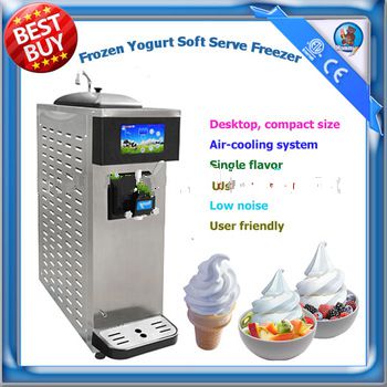 factory direct sale <font color='red'>tabletop</font> small size single flavor frozen yogurt <font color='red'>soft</font> <font color='red'>ice</font> <font color='red'>cream</font> <font color='red'>machine</font>