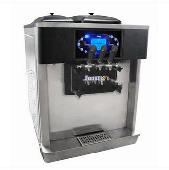 2 flavors + 1 mixe portable soft ice cream maker HM709