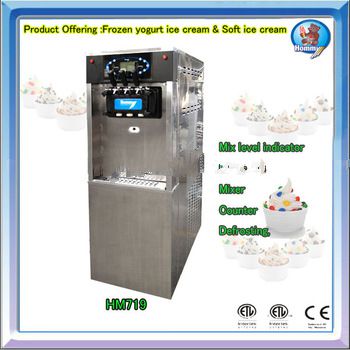 <font color='red'>Frozen</font> <font color='red'>yogurt</font> soft ice cream <font color='red'>serve</font> <font color='red'>machine</font> HM719 for small <font color='red'>shop</font>
