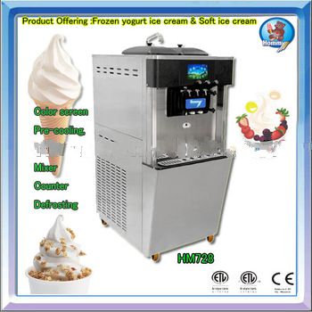 <font color='red'>CE</font> <font color='red'>ETL</font> approved <font color='red'>commercial</font> soft <font color='red'>ice</font> <font color='red'>cream</font> yogurt frozen machine HM728