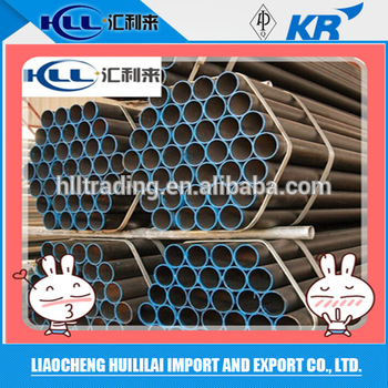 SCH40 8'' carbon/ black seamless steel pipe