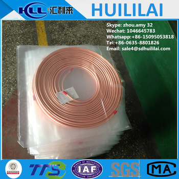 seamless ASTM B360 C12200 copper pipe for refrigerator