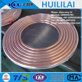 seamless in pancake coil type for air condition water pipe and refrigerator