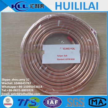 Pancake copper coil C10200 C12200 Copper capillary tube <font color='red'>heparin</font> for Heat Exchange Tube