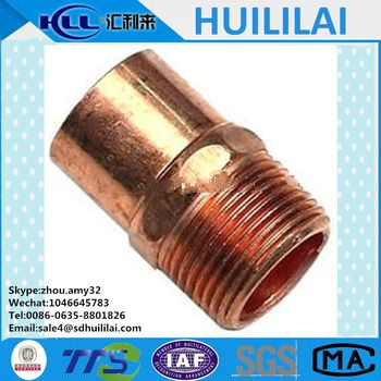 Red Copper Metric nipple Fittings Copper Pipe Flared Fittings