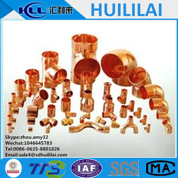 Red Copper Metric nipple Fittings Copper Pipe Flared Fittings