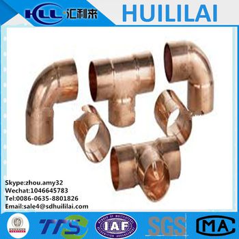 ANSI/ASME B16.22 copper y fittings for Refrigeration and Air Conditioning.