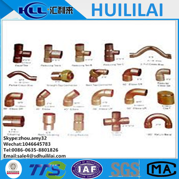 ANSI/ASME B16.22 copper y fittings for Refrigeration and Air Conditioning.