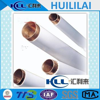 bulk PE coated plumbing materials copper pipe with end caps