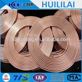 air conditioner copper pancake coil pipe for refrigerator from Huililai