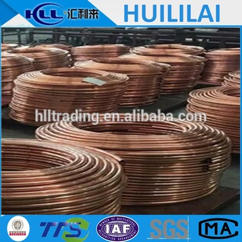 best quality pancake coil copper pipe copper tube with end caps from Huililai